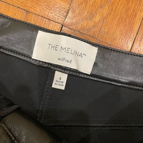 NWOT Aritzia Melina Pant in Black - Picture 5 of 7